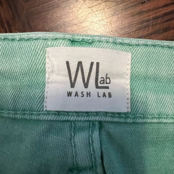 Turquoise denim skirt - Picture 4 of 5